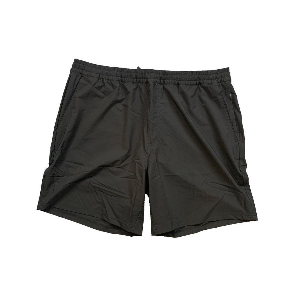 Fresh Clean Threads Shorts Mens XL Extra Larger Black Performance Elastic Waist